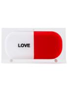 Sarah's Bag Love Pill Clutch, Women's, White, Acrylic
