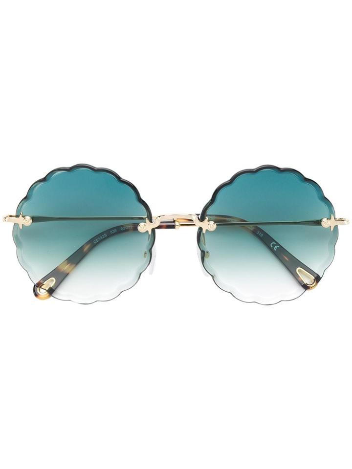 Chloé Eyewear Oversized Sunglasses - Gold