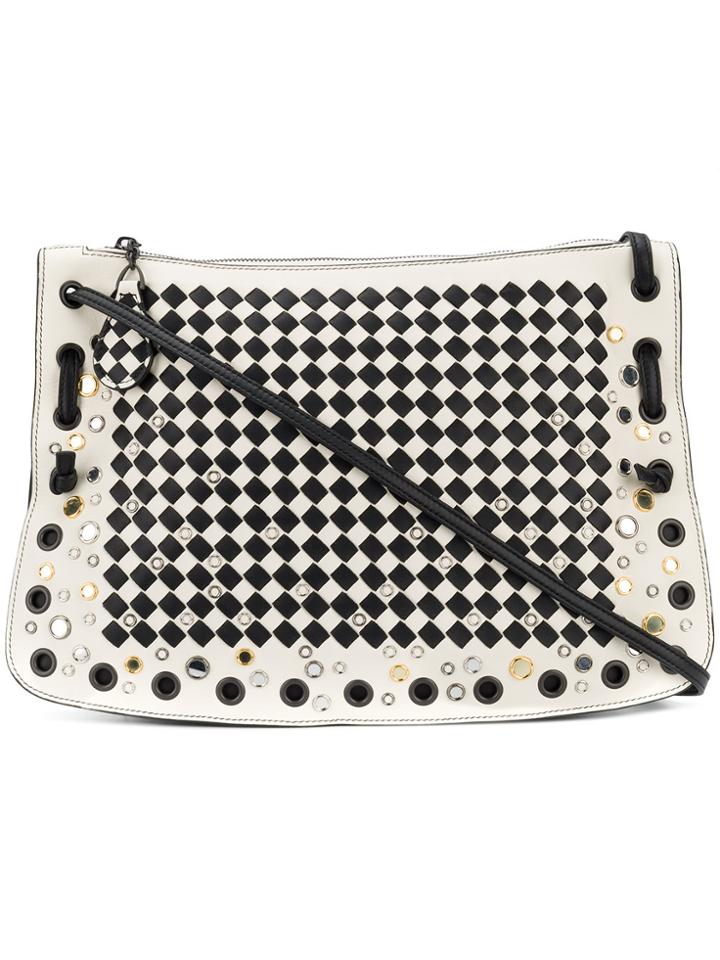 Bottega Veneta Intrecciato Cross Body Bag - Black