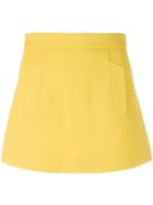 P.a.r.o.s.h. Retro Mini Skirt - Yellow & Orange
