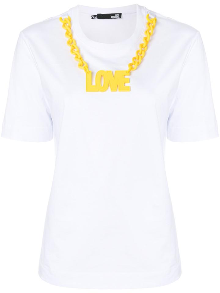 Love Moschino Love Chain T-shirt - White