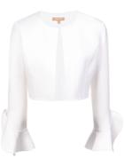 Michael Kors Collection Cropped Jacket - White