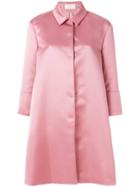 Sara Battaglia Oversized Coat - Pink
