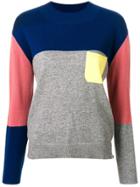 Chinti & Parker Cashmere Colour Block Sweater - Grey