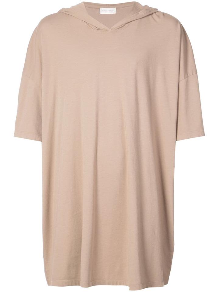Faith Connexion Hooded Oversized T-shirt - Neutrals