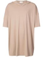 Faith Connexion Hooded Oversized T-shirt - Neutrals