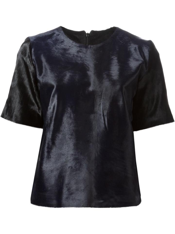 Charlie May Contrasting Panels Top - Black