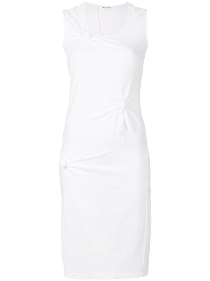 Helmut Lang Fitted Knot Dress - White