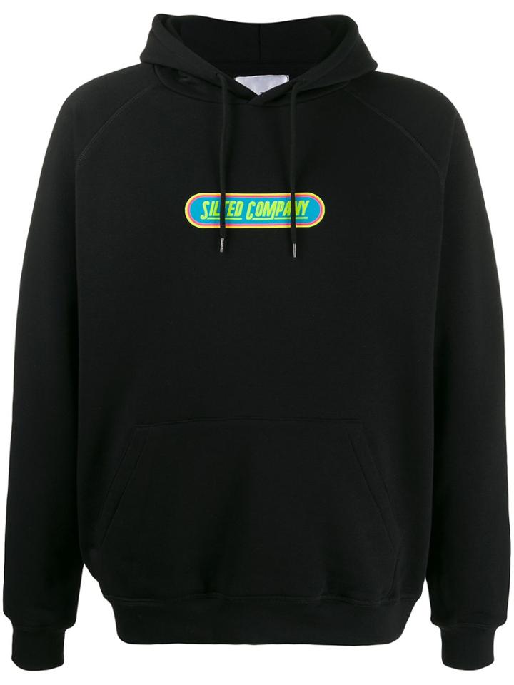 The Silted Company Logo Drawstring Hoodie - Black