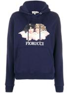 Fiorucci Vintage Angels Relaxed-fit Hoodie - Blue