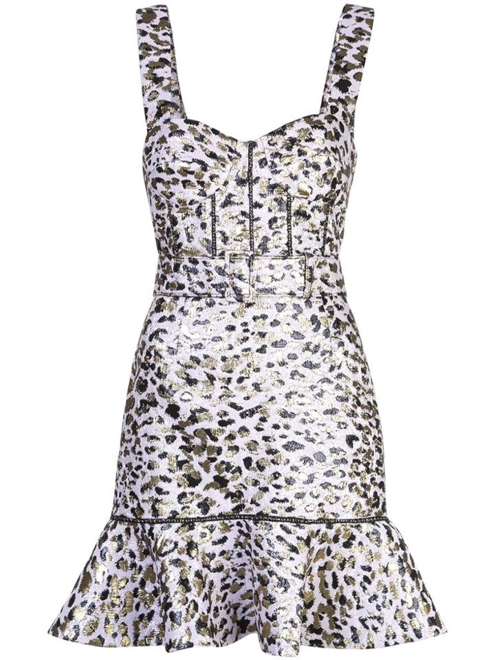 Jonathan Simkhai Leopard Print Dress - Purple