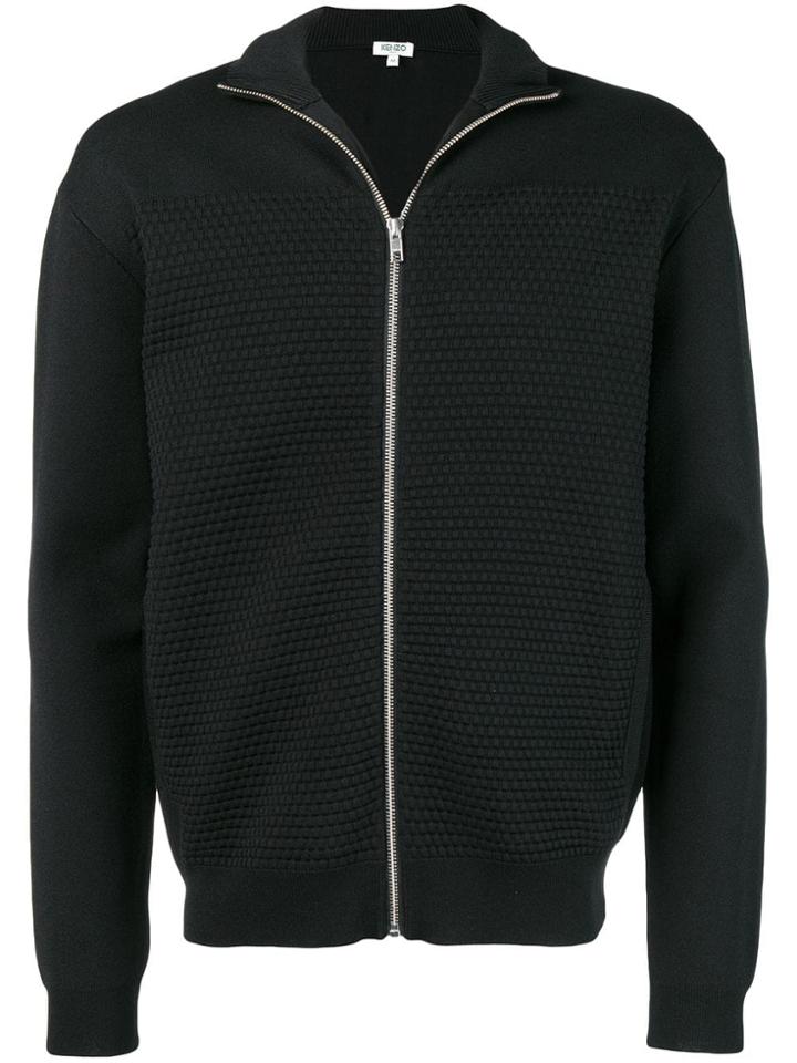 Kenzo Zipped Up Cardigan - Black