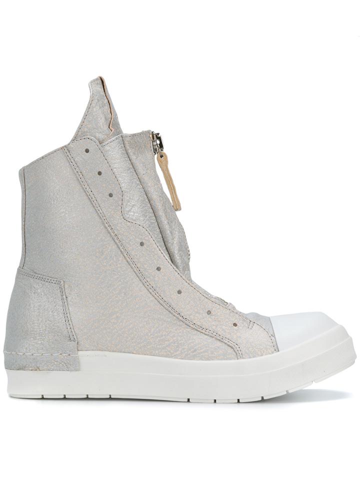 Cinzia Araia Zipped Hi-top Sneakers - Grey