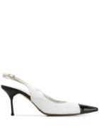 Dolce & Gabbana Pre-owned 2000's Two-tone Slingback Pumps - White