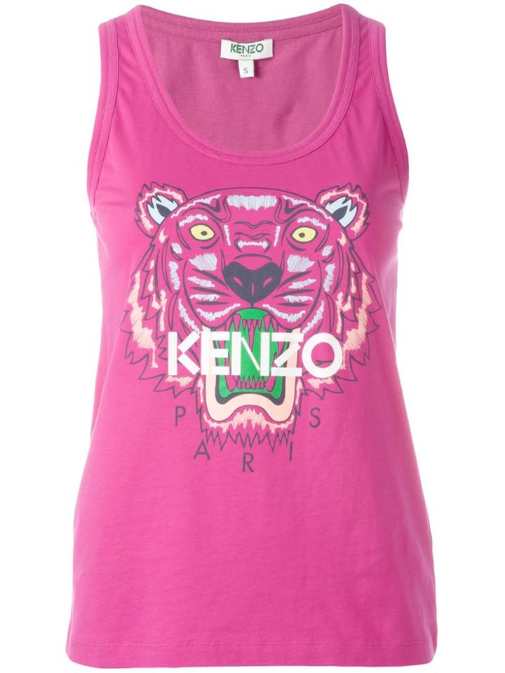 Kenzo Tiger Tank Top - Pink & Purple