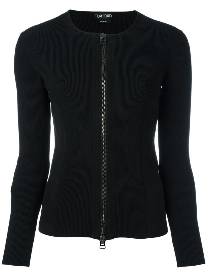 Tom Ford Zipped Cardigan - Black