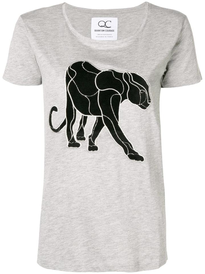 Quantum Courage Panther T-shirt - Grey