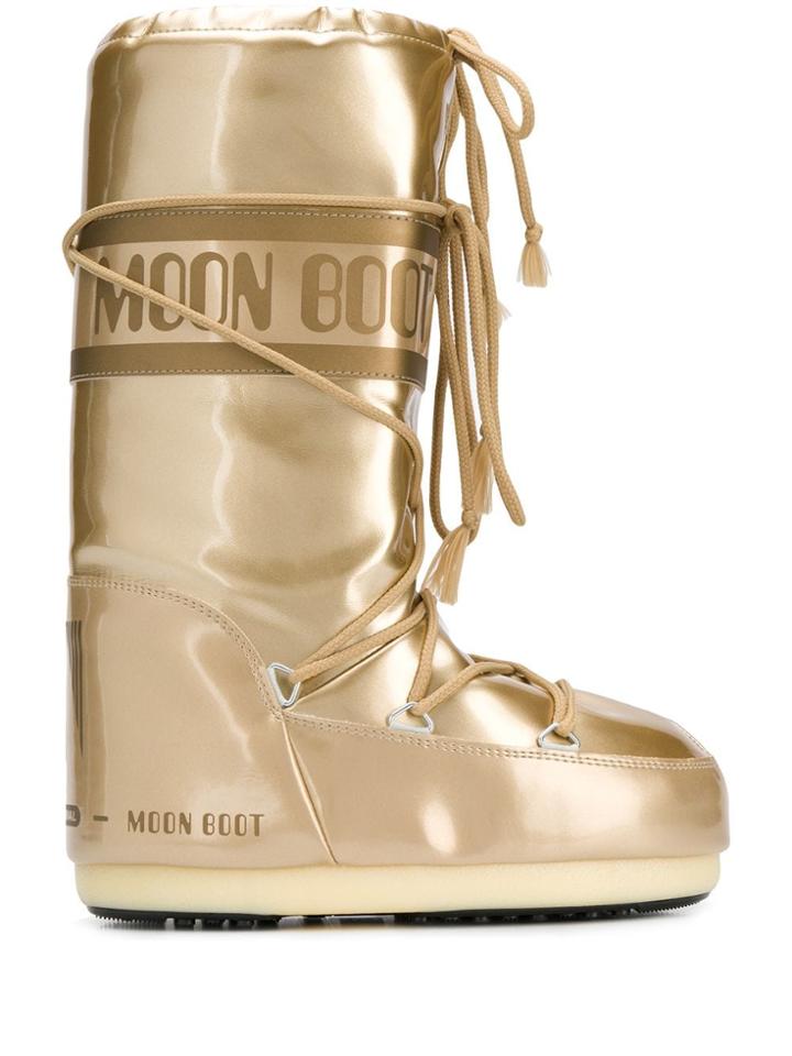 Moon Boot Mid-calf Snow Boots - Gold