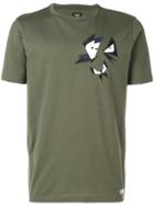 Fendi Graphic Butterfly Appliqué T-shirt - Green