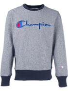 Champion Embroidered Logo Sweatshirt, Men's, Size: Xl, Blue, Cotton/polyester