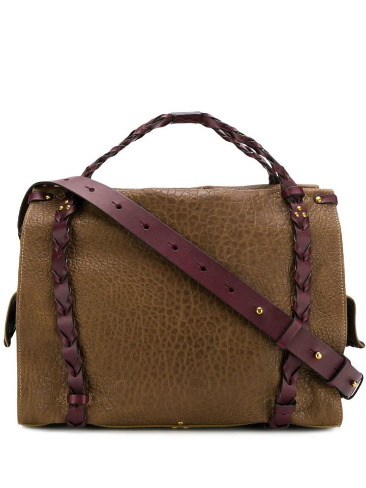 Jérôme Dreyfuss Yannick Braided Details Tote Bag - Neutrals