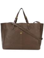 Jérôme Dreyfuss 'maurice' Tote, Women's, Brown, Cotton/buffalo Leather/goat Skin