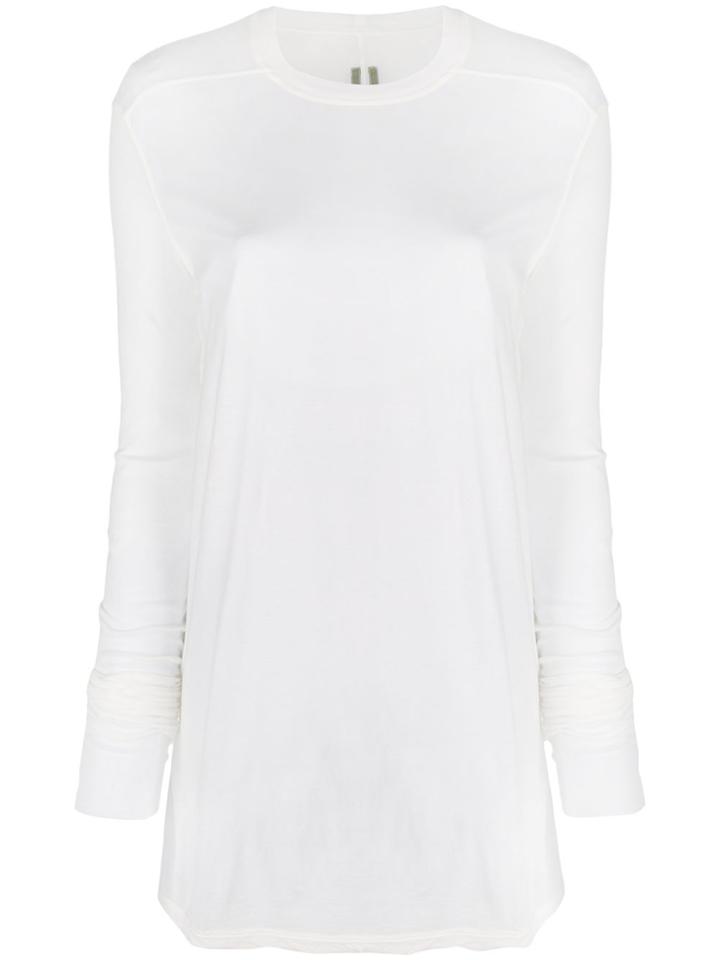 Rick Owens Drkshdw Longline Knitted Top - White