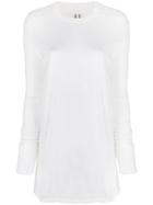 Rick Owens Drkshdw Longline Knitted Top - White