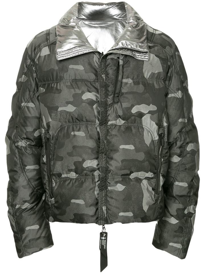 Kru Camouflage Reversible Jacket - Grey