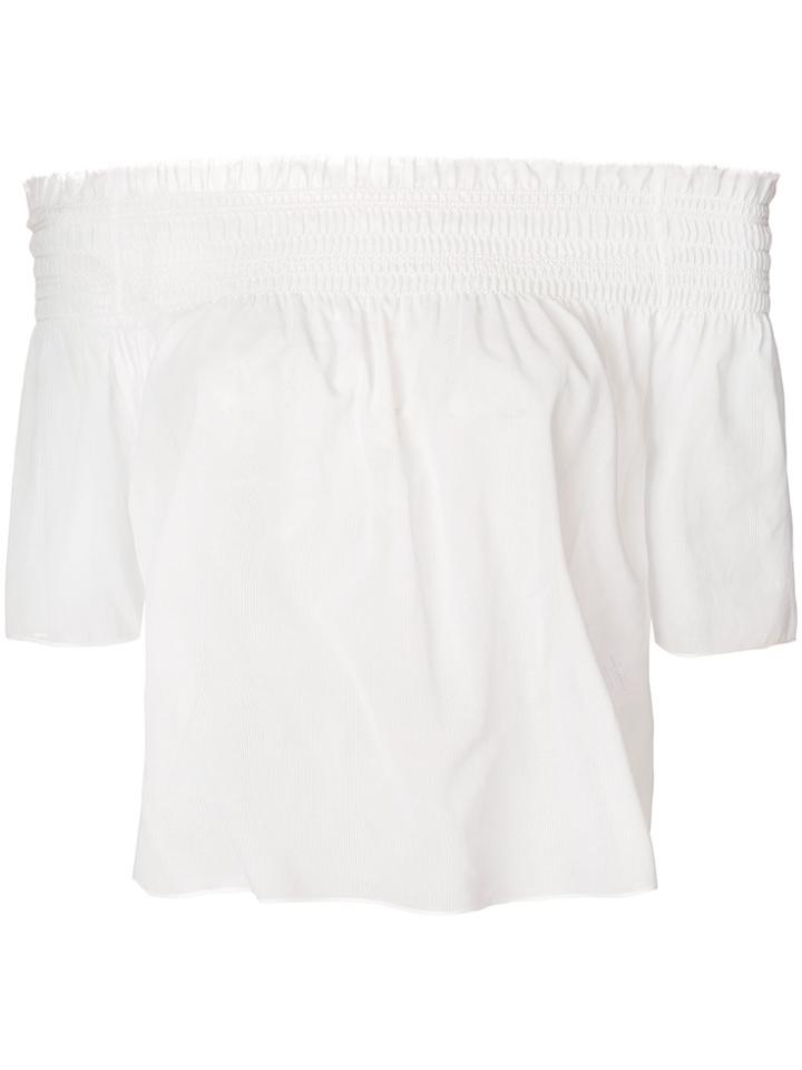 Saint Laurent Off-shoulder Blouse - White