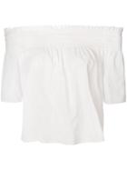 Saint Laurent Off-shoulder Blouse - White