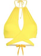 Dsquared2 Crossover Bikini Top - Yellow & Orange
