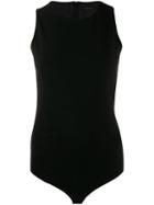 Versace Greek Key Chain Bodysuit - Black