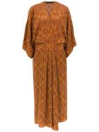 Andrea Marques Kimono Dress - Brown