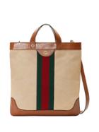 Gucci Large Vintage Canvas Tote - Brown