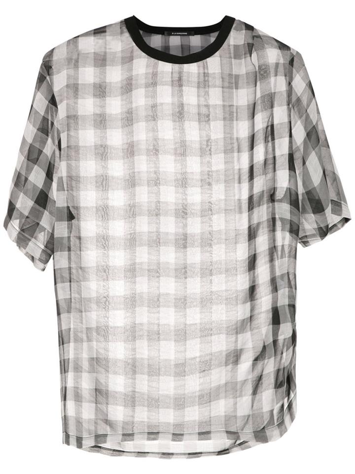 À La Garçonne Chiffon Oversized Shirt - Black