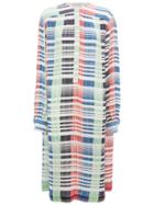 Jw Anderson Multi Colour Micro Pleat Dress