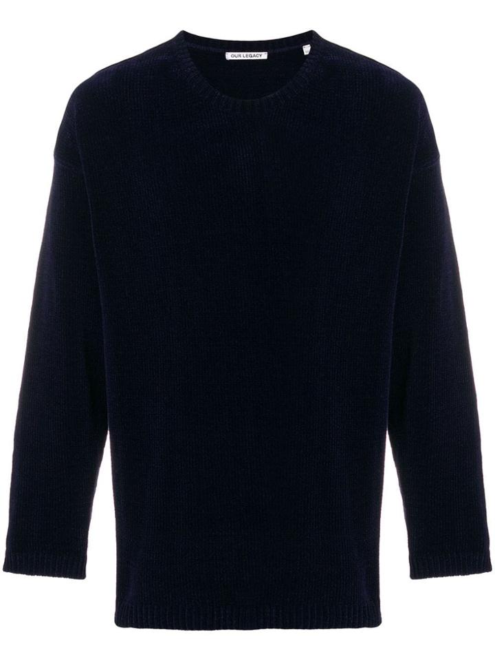 Our Legacy Popover Roundneck Jumper - Blue