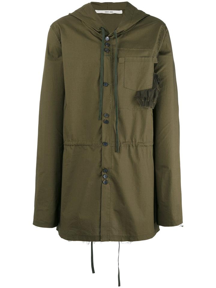 Damir Doma Jim Coat, Men's, Size: Medium, Green, Cotton