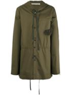 Damir Doma Jim Coat, Men's, Size: Medium, Green, Cotton