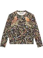Gucci Birds Of Prey Print Sweatshirt - Black