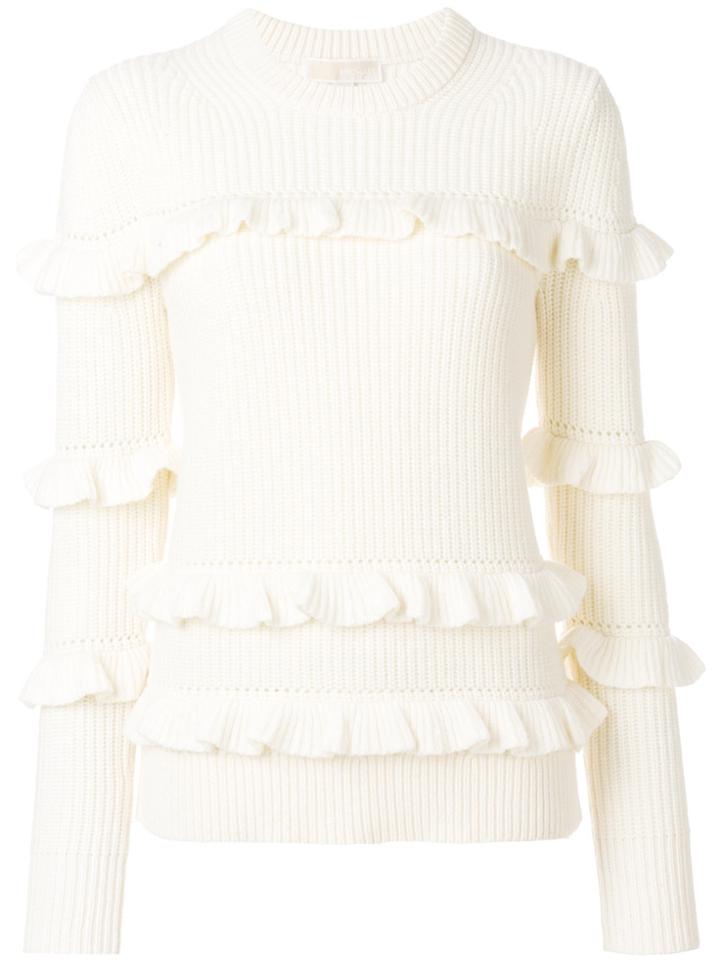 Michael Michael Kors Ruffled Jumper - Nude & Neutrals