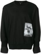 Ann Demeulemeester Printed Layered Sweatshirt - Black
