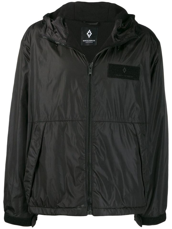 Marcelo Burlon County Of Milan Patch Wings Windbreaker - Black