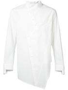 Bmuet(te) - Diagonal Fastening Asymmetric Shirt - Men - Cotton - 46, White, Cotton