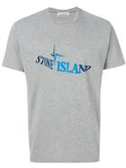 Stone Island Logo Print T-shirt - Grey