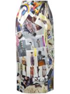 Christopher Kane Cut-out Midi Skirt, Women's, Size: 40, Silk/viscose