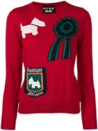 Boutique Moschino Scottish Knit Jumper - Red