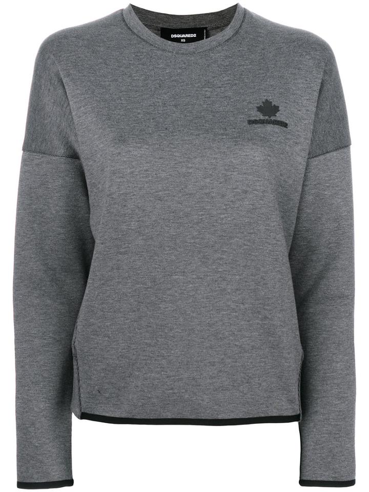 Dsquared2 - Knitted Sweater - Women - Cotton/polyester - M, Grey, Cotton/polyester