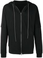 The Viridi-anne Panelled Zip Hoodie - Black